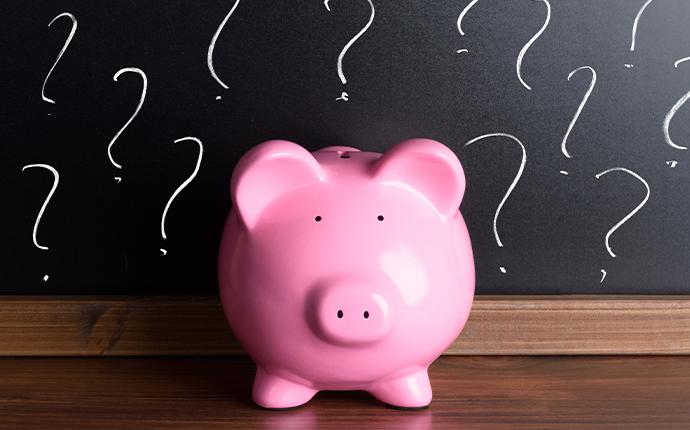 a pink piggy bank