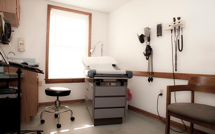 interior of medical patient room