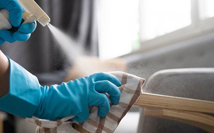 disinfecting a home