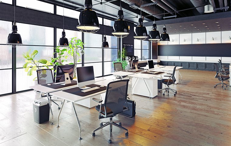 office spaces in a commercial building