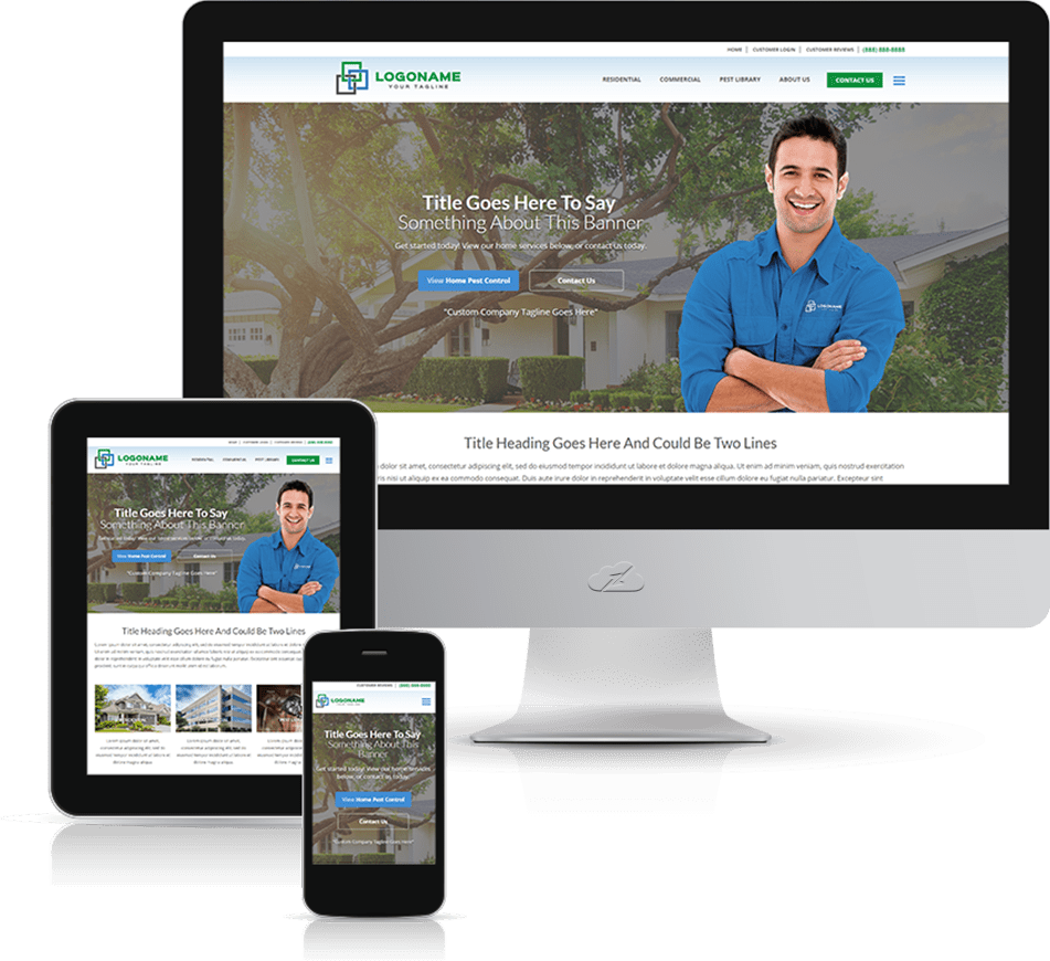 Get Your Message Out There To The Device Your Audience Prefers responsive website shown at different scaled sizes
