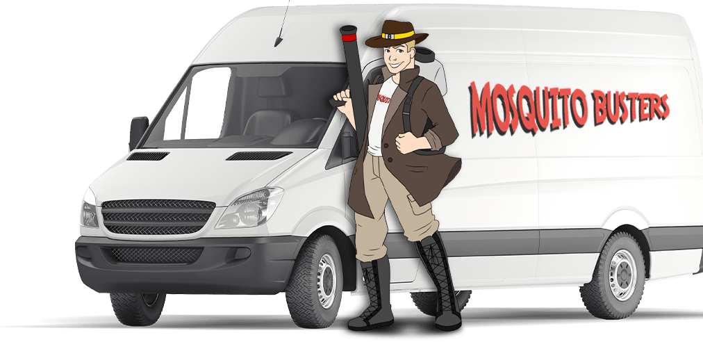 company van with company mascot