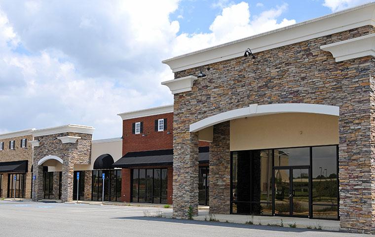 a line of commercial properties
