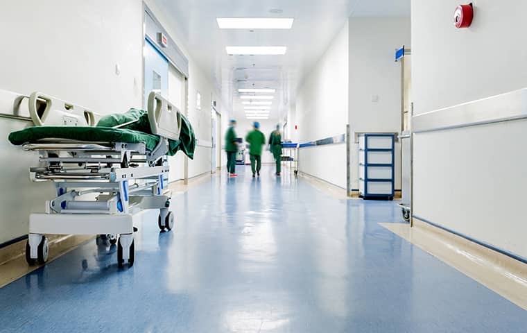 The Presence Of Pests May Exacerbate Health Issues the interior of a healthcare facility serviced by bugaboo pest control in new jersey