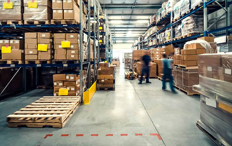 Keep Your Stored Goods Safe By Eliminating Pests the interior of a warehouse serviced by bugaboo pest control in new jersey