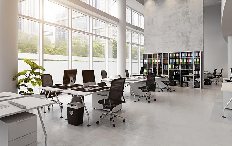 interior of an office space