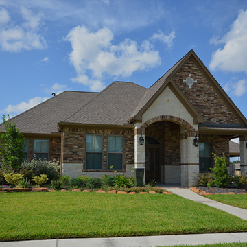 front of a suburban house in boerne texas