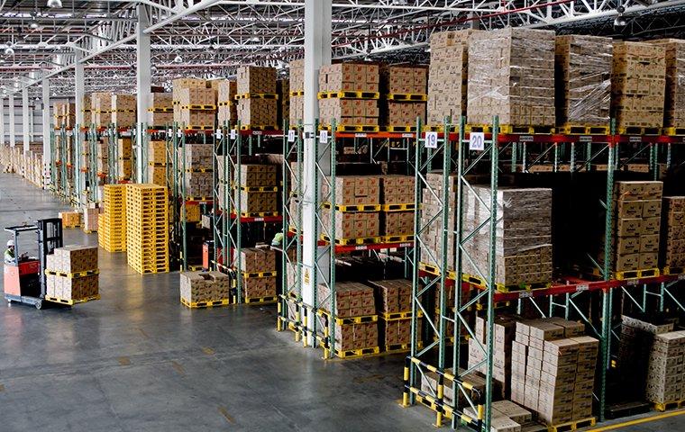 the interior of a commercial warehouse in grandview missouri