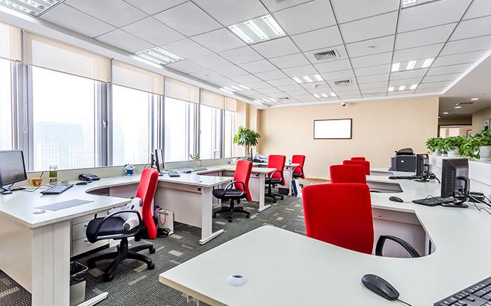 interior of an office space