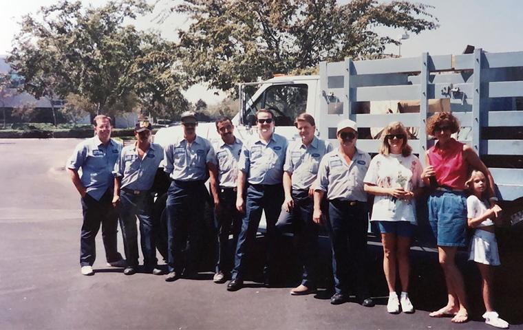 an old photo of admiral pest control family