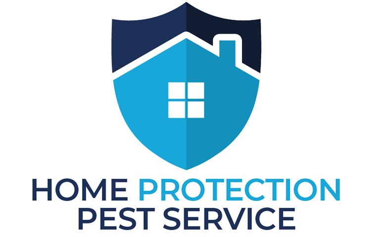 Home protection pest service logo.