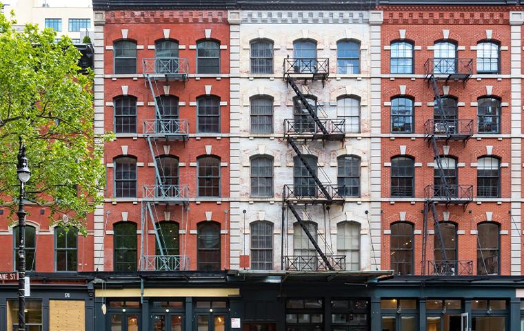exterior of new york apartments