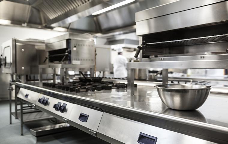 interior of commercial kitchen