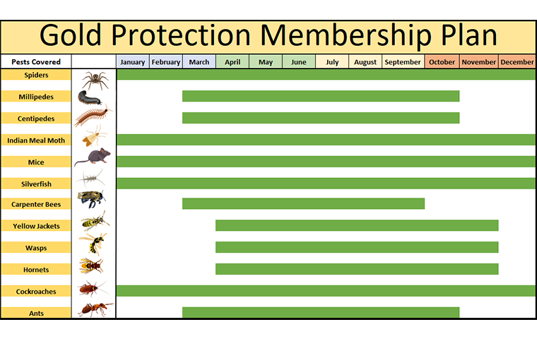 pest calendar for gold protection plan