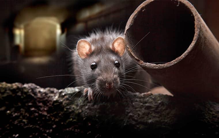 Protect Your Home From Rodents This Fall a rat crawling through a dark pipping inside of a streater illinois home durring the night