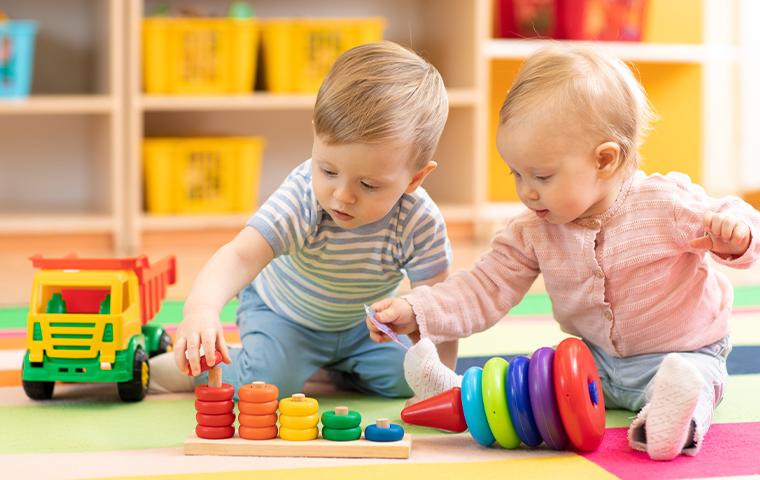 toddlers in a daycare