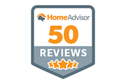 home advisor 50 reviews logo