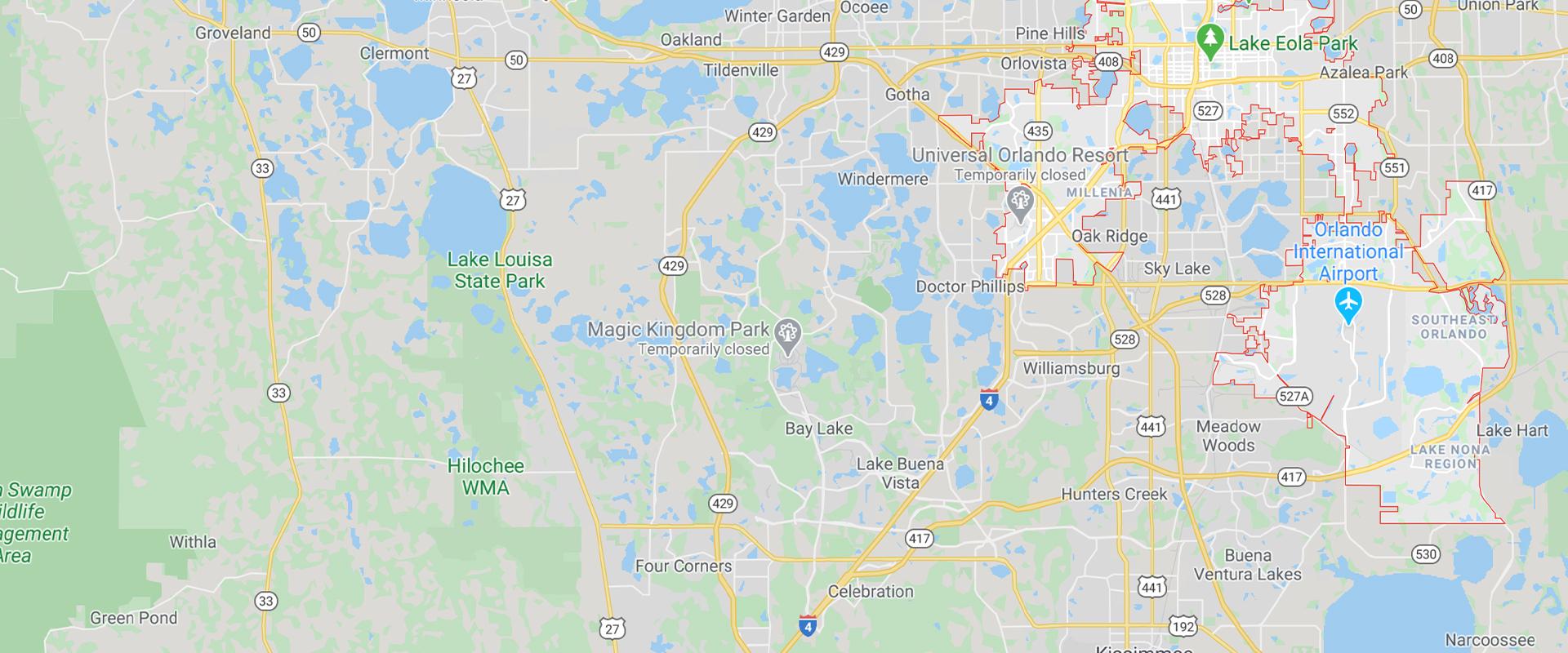 map of orlando florida
