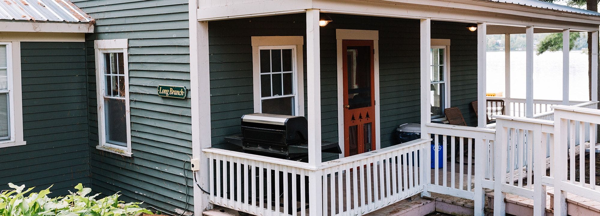 The Long Branch cottage at Bass Point Cottages Wilson Lake Wilton