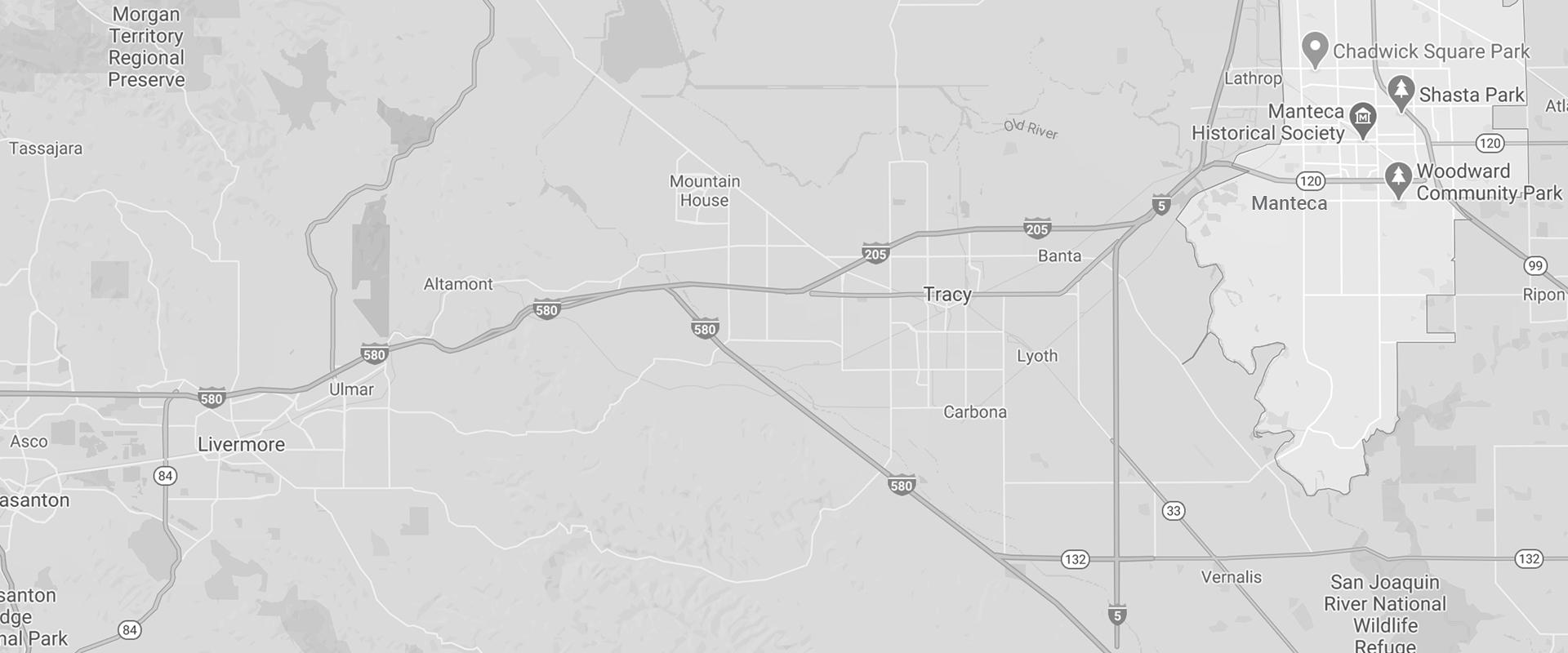 a map of california featuring manteca
