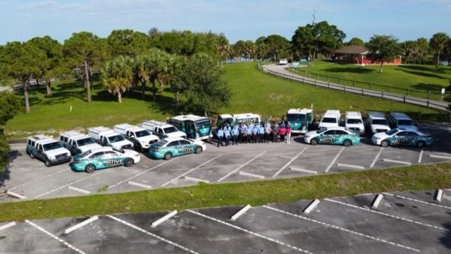 native pest management team and vehicles