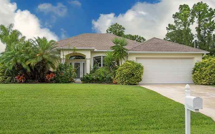 a home and lawn in west palm beach florida