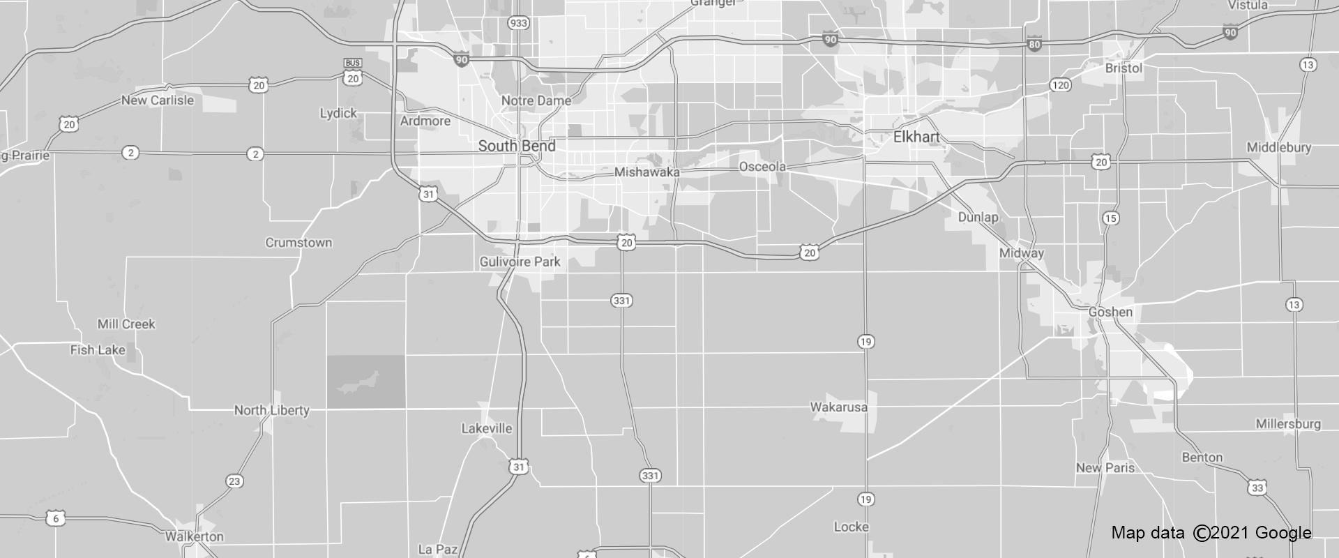 a map of elkhart indiana