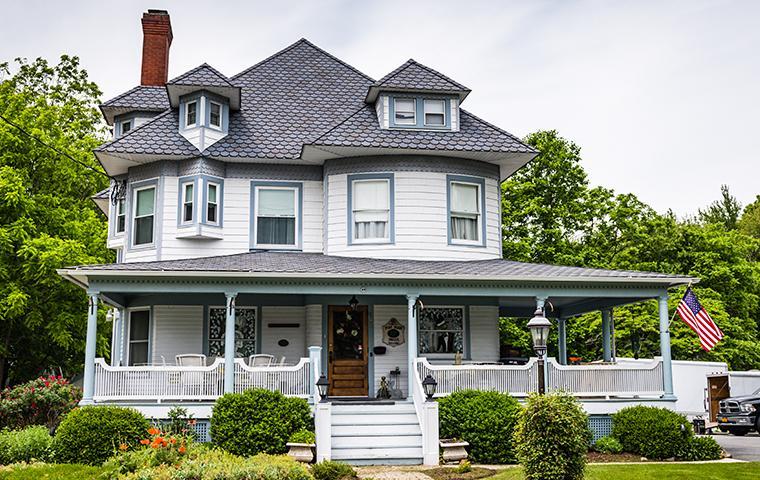 Accurate Offers Residential & Commercial Services In Eureka street view of a large white house in eureka california
