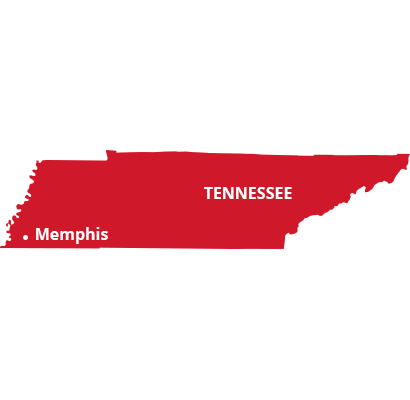 Mid-South Pest Services Memphis & More where we service map of tennessee featuring memphis