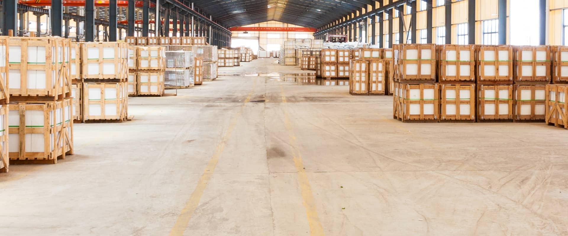interior view of a warehouse in fort worth texas