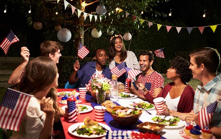 Prevent Pests During Your Backyard Parties a large pest free party of family and friends gathered in a greenville back yard the night of the fourth of july