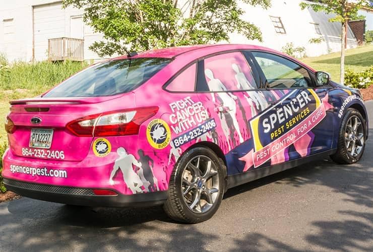 Spencer Pest Services Helps The Community More Than Just With Pests pest control for a cure technician car