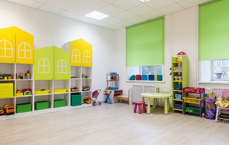 an empty preschool room in harleton