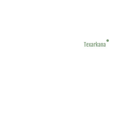 where we service map of texas