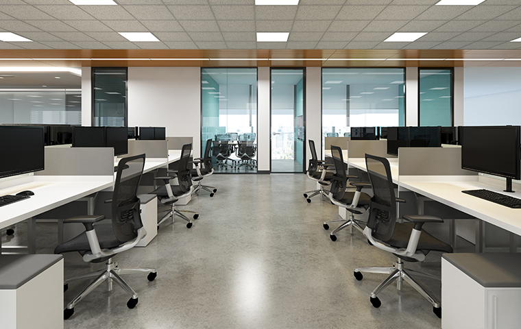 interior view of an office without people in bullard