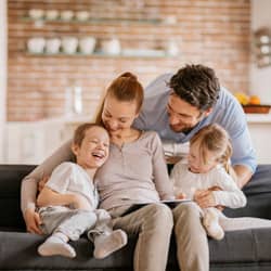 family enjoying pest-free home