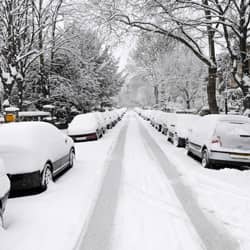 photo of an springfield street during the winter