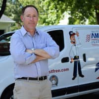 owner robert russell infront of service truck