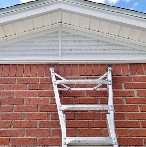ladder against a house