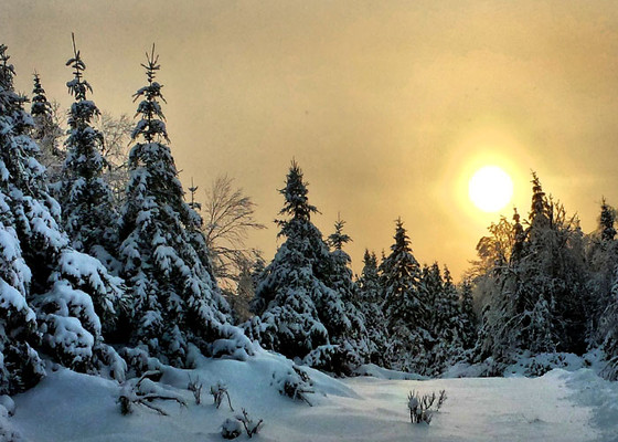 Winter activities in Rangeley, Maine