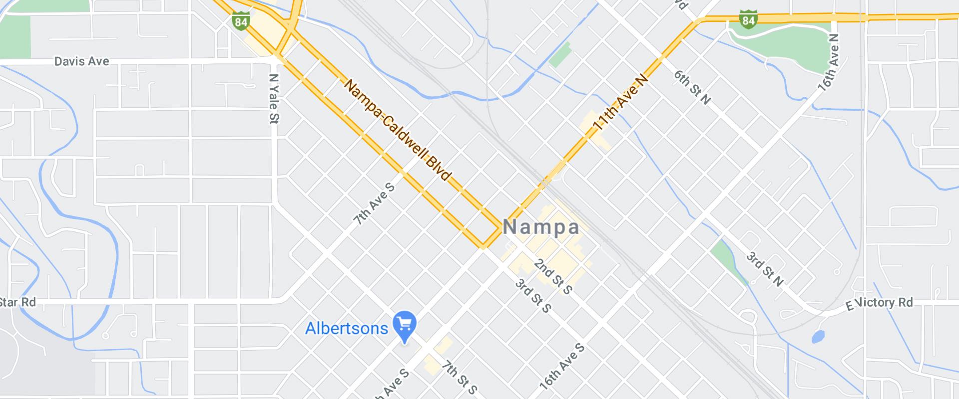 map of nampa idaho