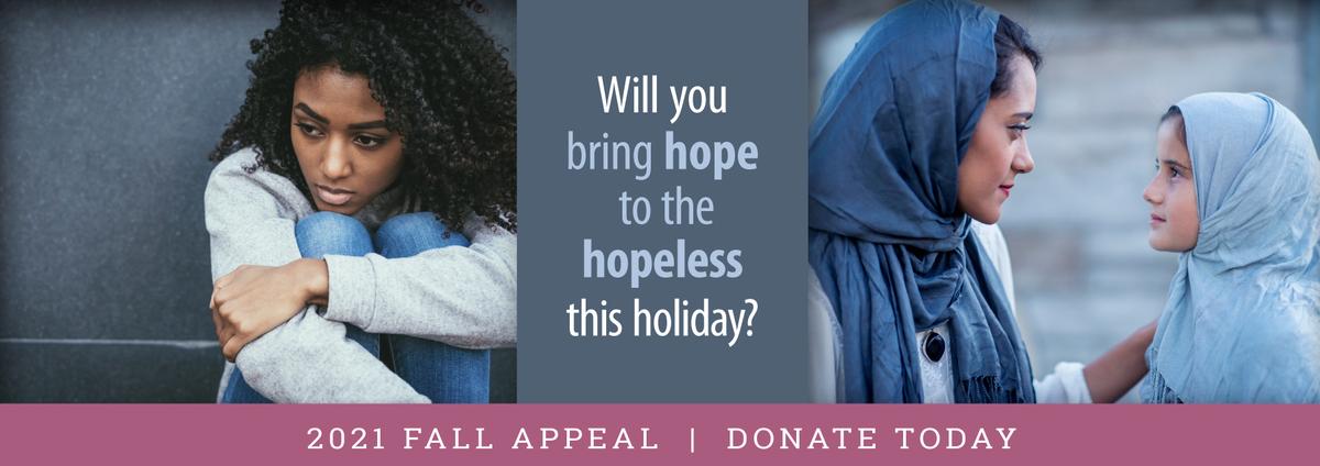 Donate to our 2021 Fall Appeal today.