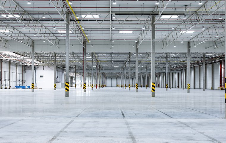 a large warehouse 