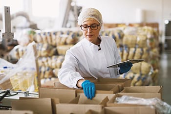 stock image of food processing facility