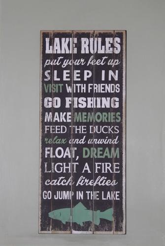 The lake rules