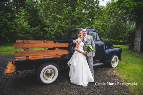 Caitlin Marie Photography Bride & Groom, Old Truck