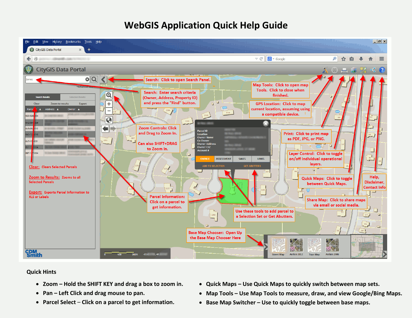 WebGIS Application Overview