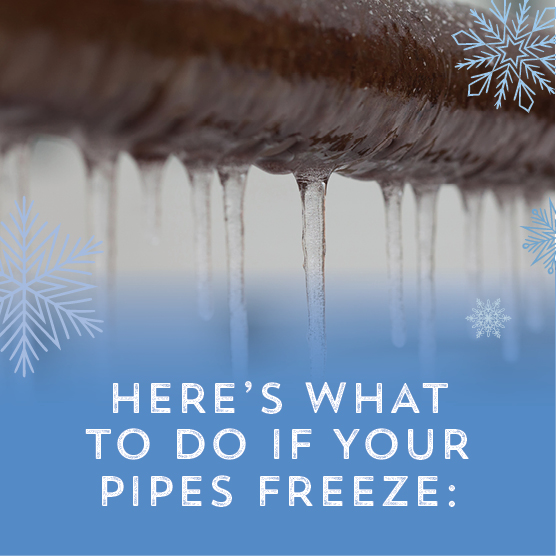 Freezing pipes banner