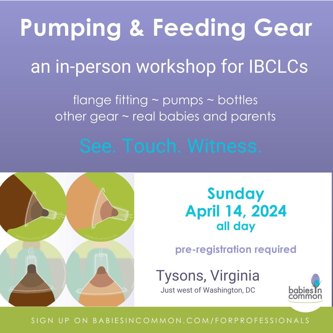 Pumping and Feeding Gear Workshop for IBCLCs