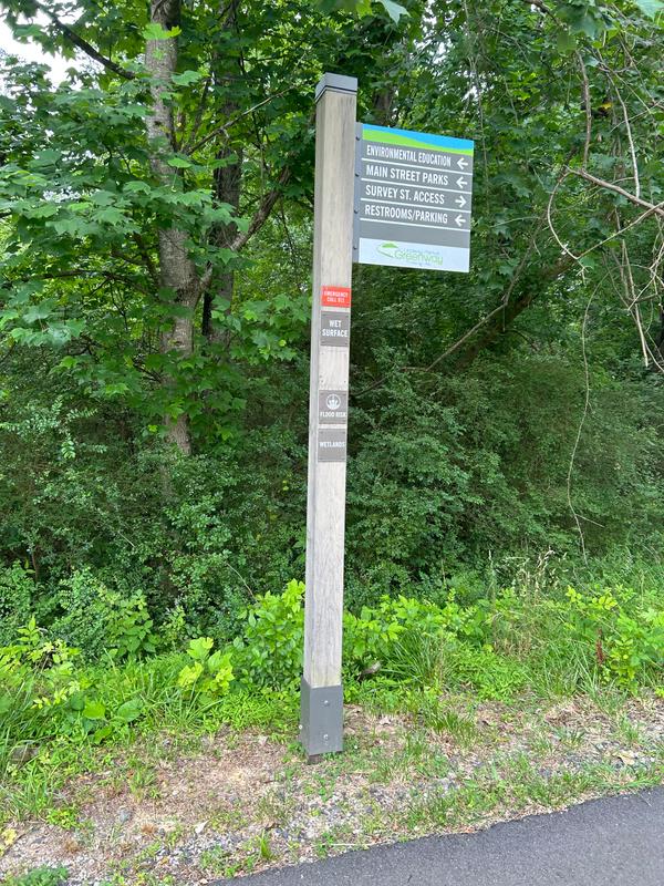 Trail marker (Credit: Elizabeth Rutledge)